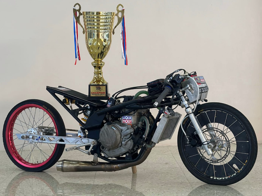 Trophy-winning motorcycle